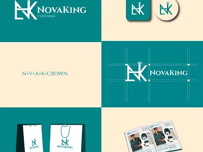 NOVAKING CLOTHING BRANDS LOGO. classic.