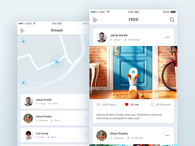 Social Location App chats dhaka feed ios location maps mobile nearby post search