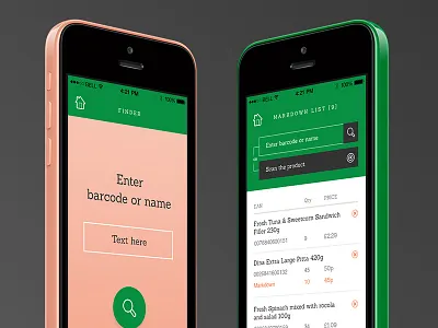 Greeneat App application dashboard design marta objectivity staroń ux