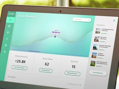 Daily UI 21 - Dashboard cms content management system dailyui dashboard design graphic design ui ui design user interface ux ux design