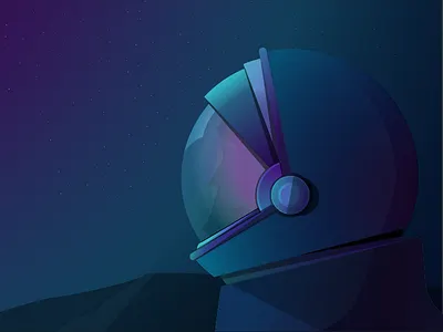 Spaced Out character color design helmet illustration illustrator motion space style frame suit vector wip