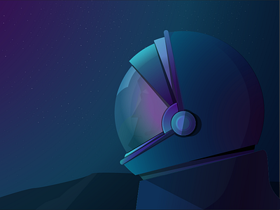 Spaced Out character color design helmet illustration illustrator motion space style frame suit vector wip