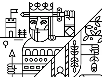 Zendesk Mural - King & Queen king line playing card queen zendesk