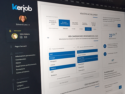 Shot app Kerjob ui ux web application webdesign