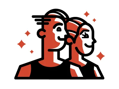 The Residents by Tumble Doctor doctor female lineart logo male mascot medical medicine resident typography vector