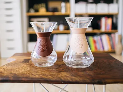 Leather Chemex Collars ampersand chemex coffee leather ugmonk