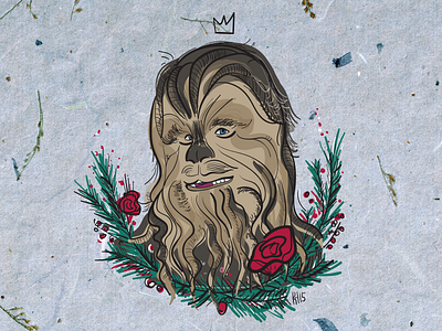 Chewbacca 25 chewbacca happy birthday illustration poster star wars