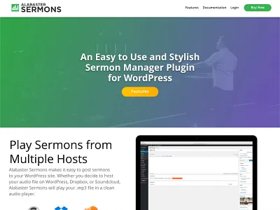 Alabaster Sermons Website affinity designer alabaster audio church messages ministry mockup sermons ui ux website