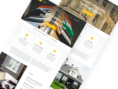 Solutions landing pages – TheMotion website 2016 landing madrid play play video solutions spain startup themotion video web web design yellow