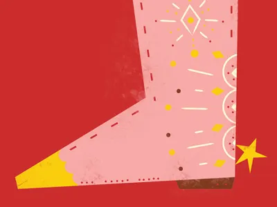 Cowgirl Boot boot cowgirl illustration star
