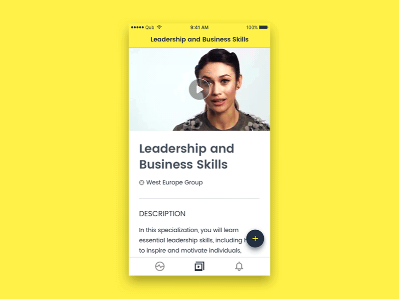 Back to school: Education app UX/UI animation app concept gif ios learning material mobile video