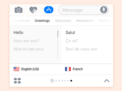 Translations for iMessage imessage ios ios 10 iphone languages translation translator