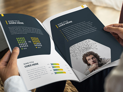 Annual Report Brochure 07 annual annual report blue brochure business business brochure corporate design templates financial free graphic river