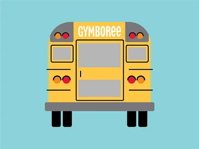 Gymboree's Back to School Illustrations - School Bus back to school bus gymboree illustration school school bus transportation