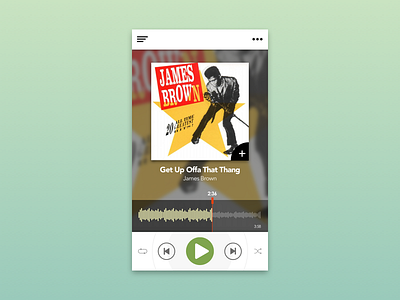 Daily UI #009 album dailyui music player