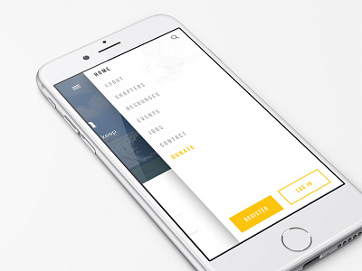 YAL Mobile Navigation america hamburger login menu mobile navigation political responsive ui ux web web design