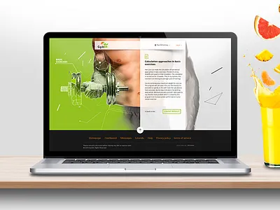 GymFit Calculator calculator clean counter sport ui ux web website