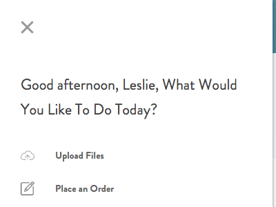 The Image Salon interface design web design