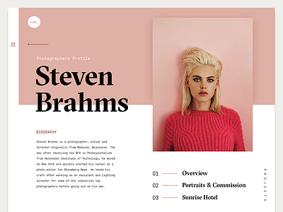 Goldteeth - Portfolio agency minimal photography portfolio typography ui ux web