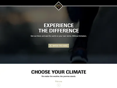 Microsite Concept design front end landing page ux website