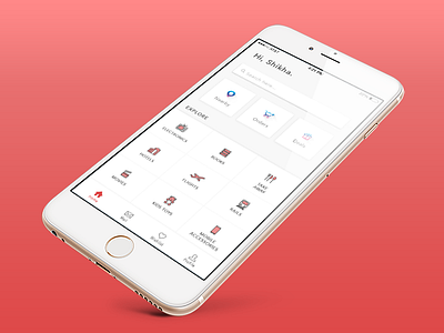 Landing Screen UI - Category Listing clean landing screen ui latest listing neat new shikha ui ux