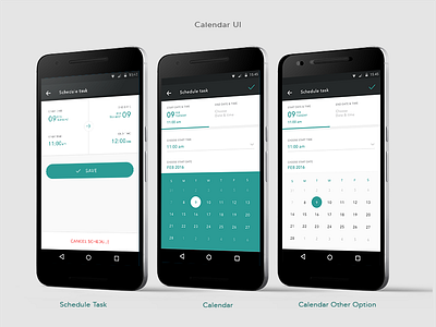 Schedule Task - Calendar New UI calendar ui clean latest neat new schedule task shikha ui ux