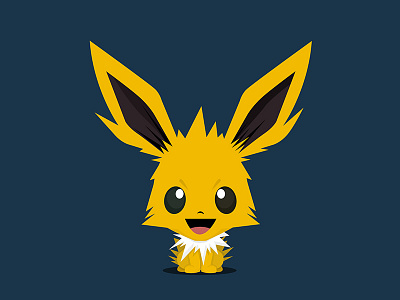 Jolteon (Pokémon) - Bobblehead Style anime artwork branding character character design creative identity illustration jolteon photoshop pokemon pokemongo