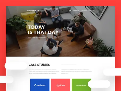 Digital Agency Home Page case studies desktop digital agency home page web