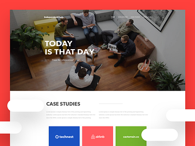 Digital Agency Home Page case studies desktop digital agency home page web