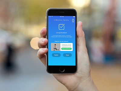 Workout Achieved app fitness flat ios personal trainer pilates tracker ui ux