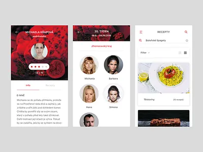 Prostřeno! redesign app concept cooking design fun ios mobile prostreno redesign show tv ui