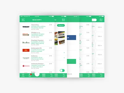 App Screens app cards design ios login minimal screen ui