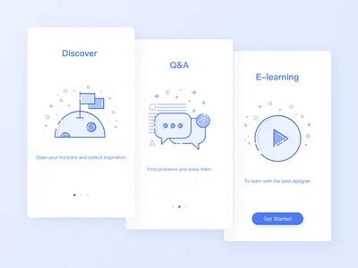 Guide page design app guide ios mbe page ui