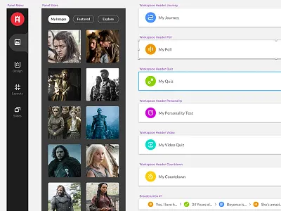 Sketching... content digital editor interaction interactive poll quiz sketch storytelling ui ux web editor