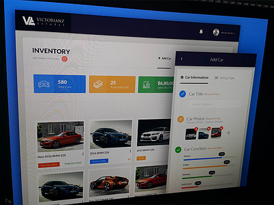 UI challenge #004 — BMW Inventory UI app car dashboard image mobile responsive skill ui upload ux vehicle website