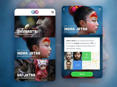 Event App Concept android app clean concept design event ios app marketplace material nepal sketch ui