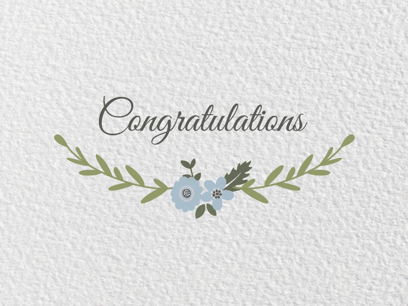Amy / Logan Wedding Video Animation 2d after effects animation congratulations flowers motion design motion graphics wedding