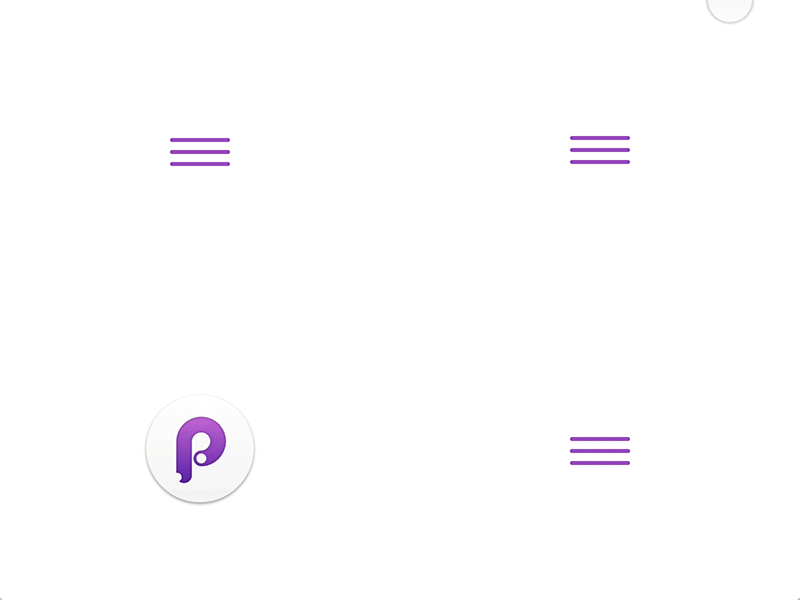 Free Menu Icon Animation Kit - Principle animation freebie menu icon principle