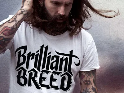 Brilliant Breed Logo branding logo logotype t shirt type typo typography wordmark
