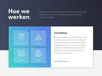 Work process color design detail dutch online process vibrant web website work