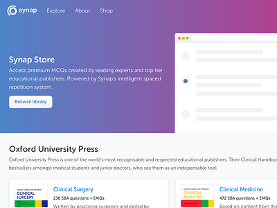 Synap store (education platform) ai education learning oxford questions school synap university