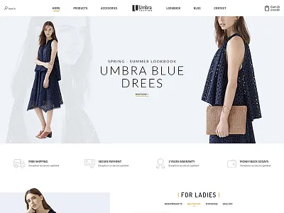 Umbra Fashion ecommerce fashion online store web design woocommerce wordpress theme