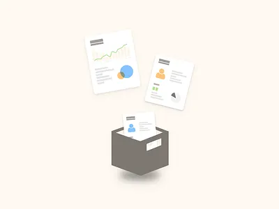 Data collection collection data database icon illustration