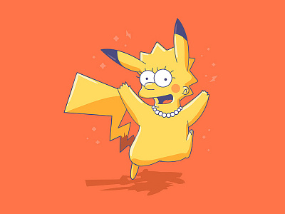 LisaChu lisa simpson pikachu pokemon pokemon go simpson simpsons the simpsons
