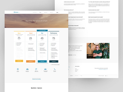 Pricing page basic boost full marketing performance plans prices website