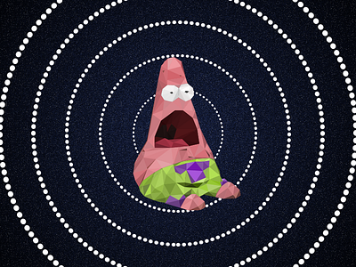 Weekly Challenge 10 - Lowpoly Patrick bob lowpoly patrick shock sponge spongebob squarepants starfish tribal weird
