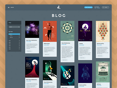 Blog article blog grid masonry news post share social