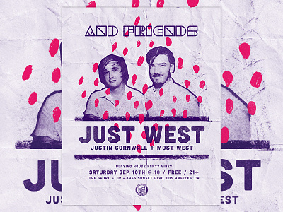 And Friends Flyer 09/10/16 disco flyer poster print punk