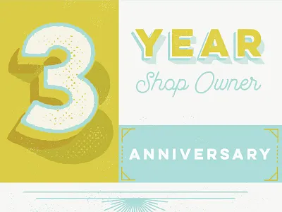 Anniversary Poster anniversary grid illustrator layered layout numerals poster print sans serif script texture typography