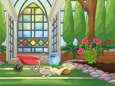 Green Garden animation assets bittypets flora game design gif illustration item nuance plant